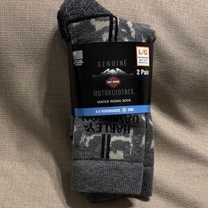 Harley-Davidson 2 Pack Genuine Motorclothes Vented Riding Sock